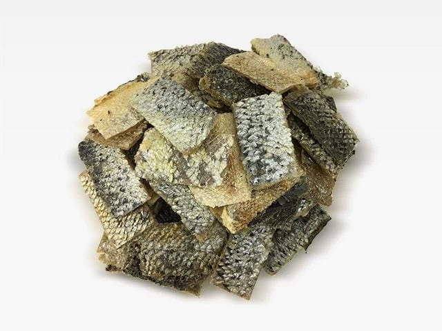 Salmon skin bites