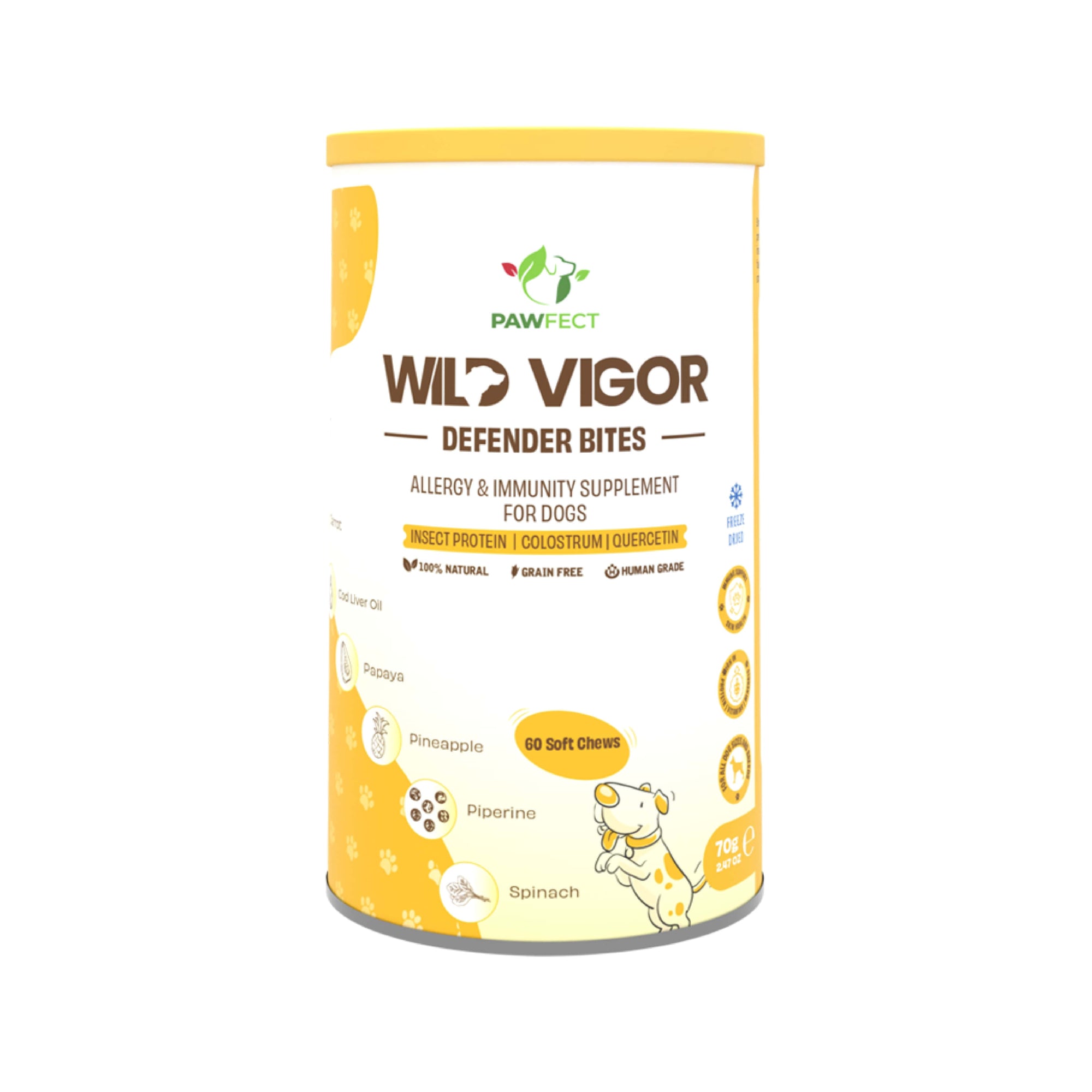 Pawfect supplements Wild Vigor Defender Bites 60 Pcs.