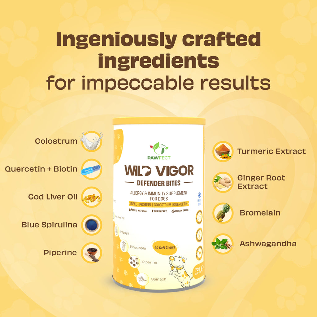 Pawfect supplements Wild Vigor Defender Bites 60 Pcs.