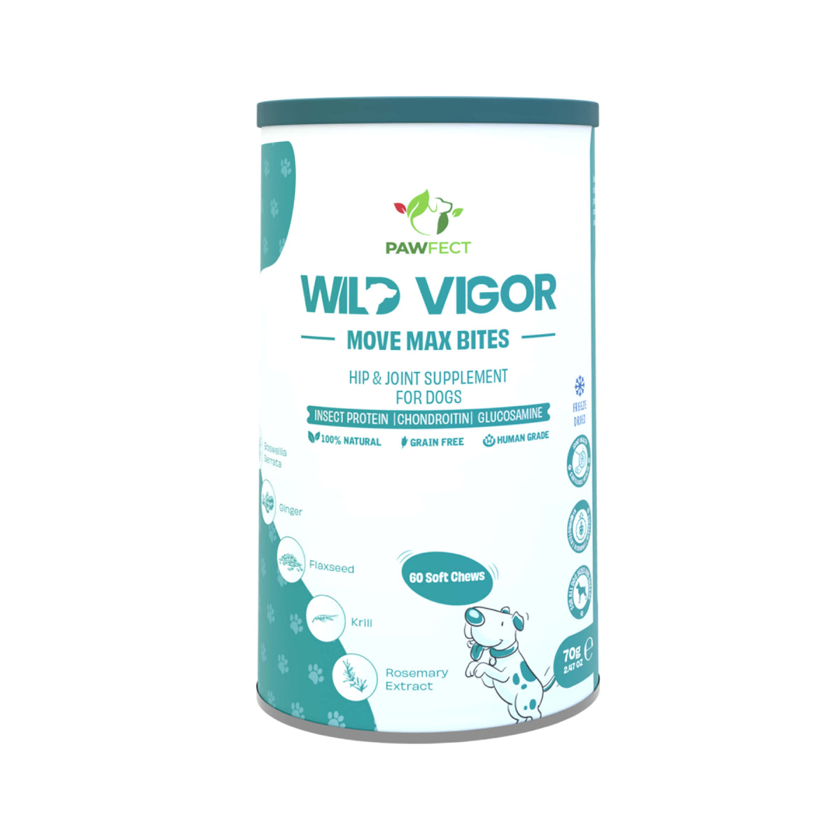 Lilo's Nature Pawfect supplements Wild Vigor Move Max 60 Pcs.