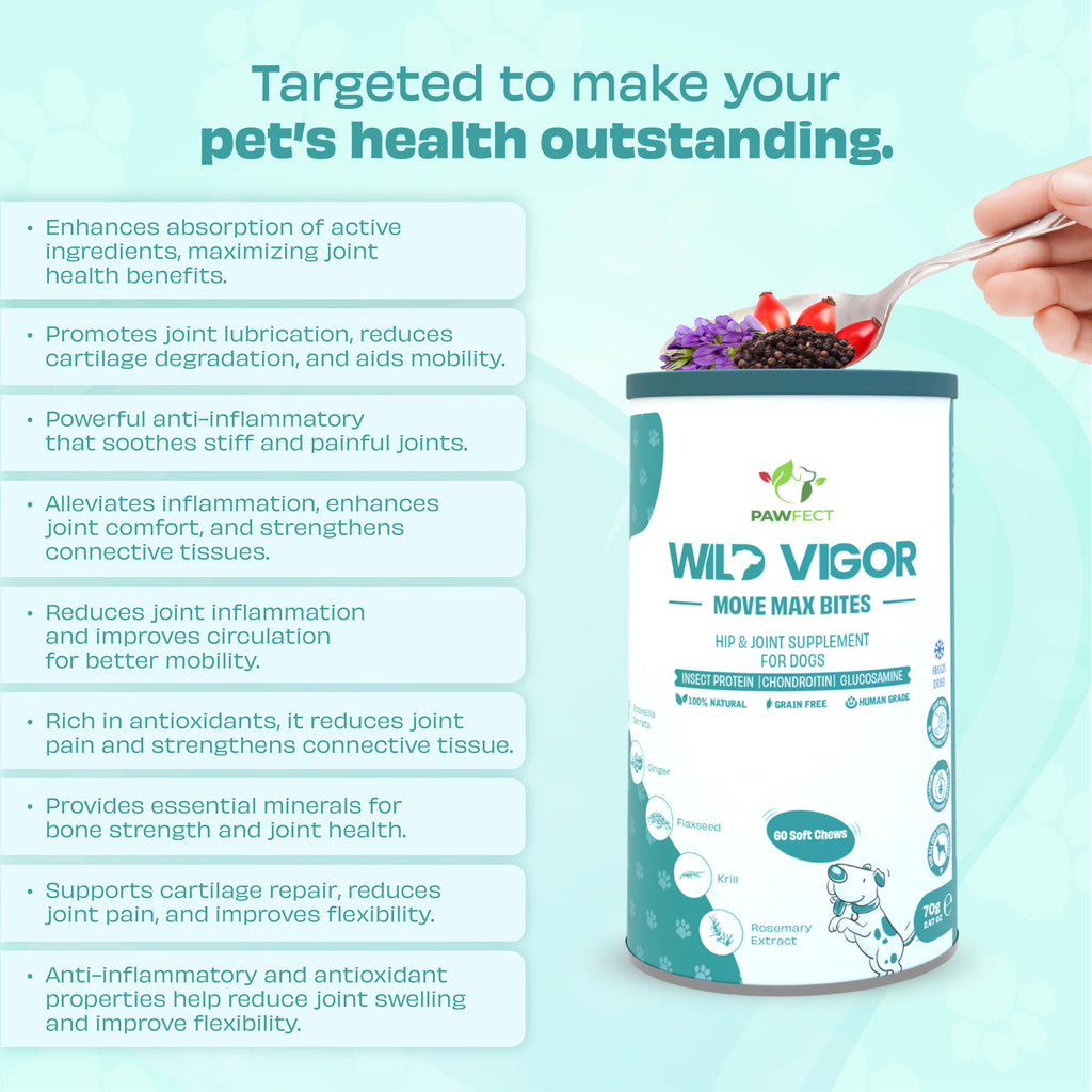 Pawfect supplements Wild Vigor Move Max 60 Pcs.
