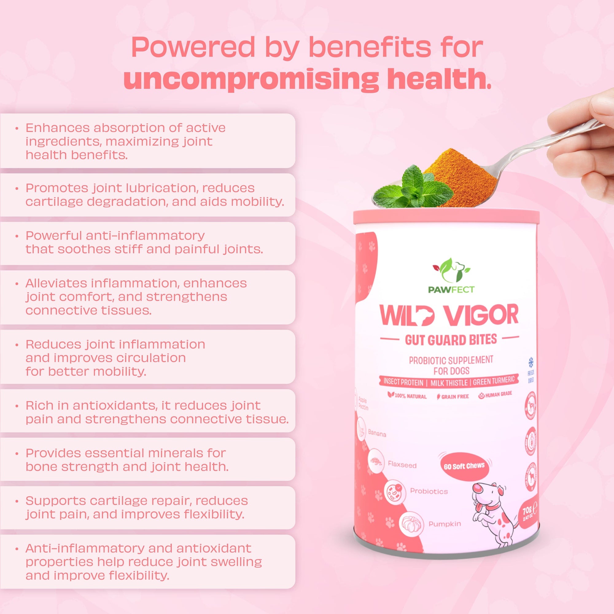 Pawfect supplements Wild Vigor Gut Guard 60 Pcs.