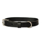 No Fuss Halsband Hond Leer Zwart - Cooper & Quint