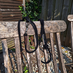 Verstelbare Hondenriem | Touw | Zwart | Kleine honden | Just Cotton 8 mm