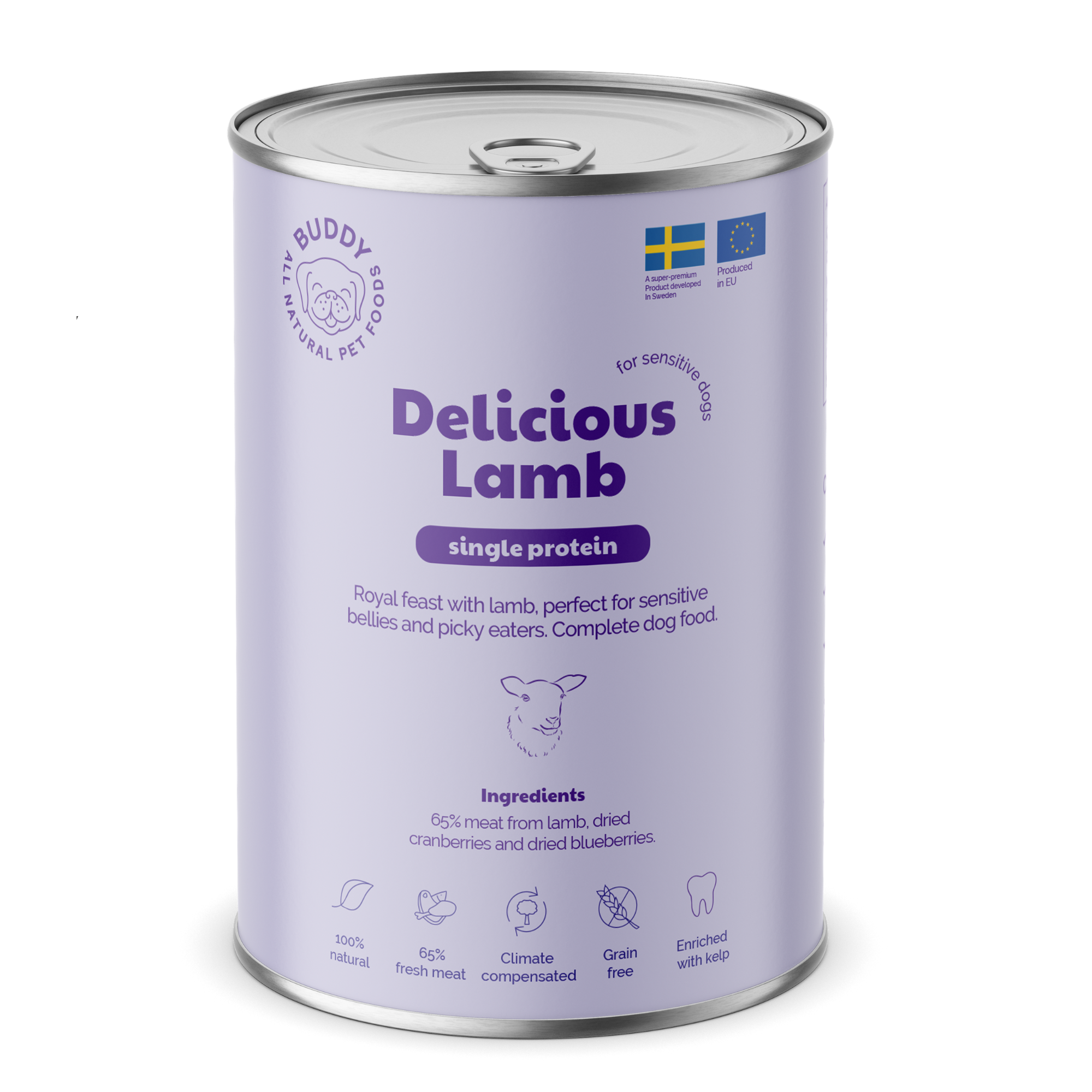 BUDDY Natvoeding Delicious Lamb 400 gr. - per 6 stuks