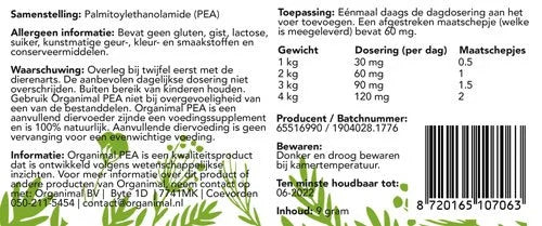 Organimal PEA – Kat